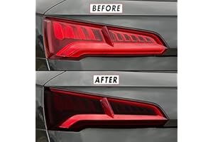 SlickMod PreCut Vinyl Smoke Tint for 2018-2020 Audi Q5 SQ5 Tail Light & Reflector (1. Taillight, 20percent Dark Smoke)