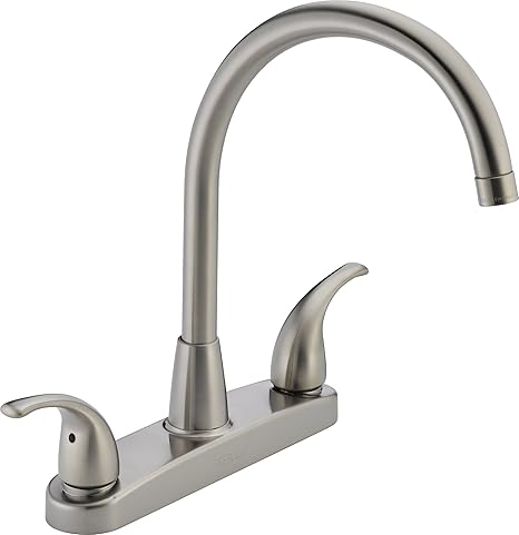 Peerless Tunbridge 2 Handle Kitchen Sink Faucet Stainless