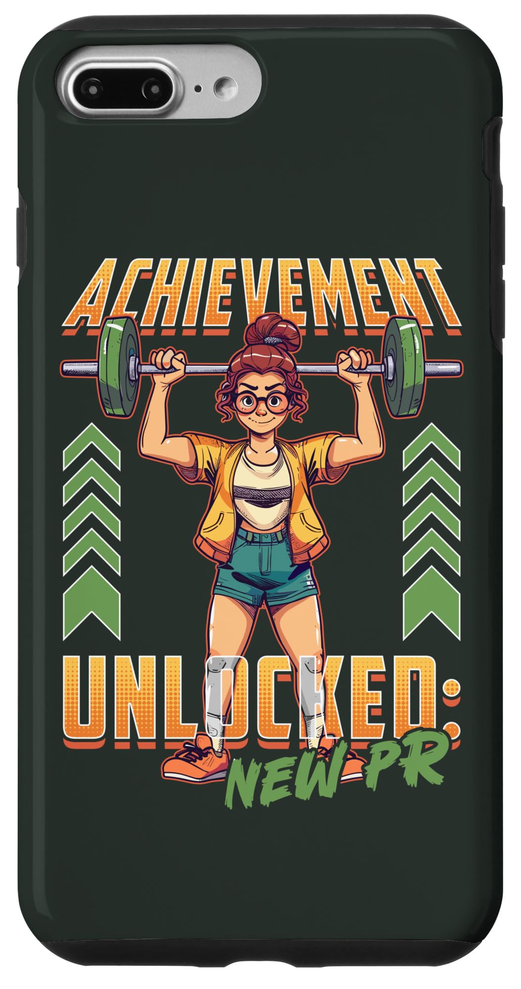 iPhone 7 Plus/8 Plus Achievement Unlocked New PR Funny Nerd Fitness Case