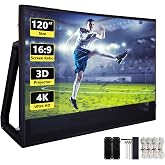 Inflatable Projector Screen 16FT (120 Inch) - Air-Tight Design, No Blower Needed - Inflatable Movie Screen Outdoor with Front/Rear Projection - TPU Waterproof Frame for Backyard, Pool, Camping, Party
