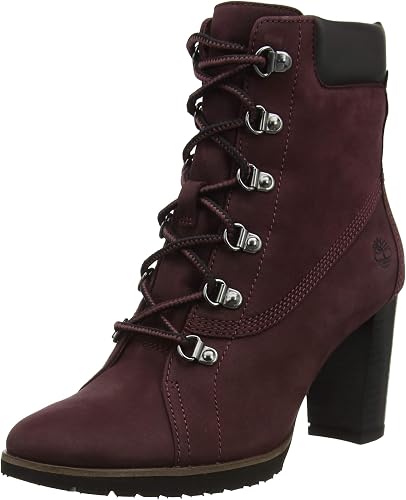 Timberland Leslie Anne, Bottes Classiques Femme, Rouge (Dark Port 