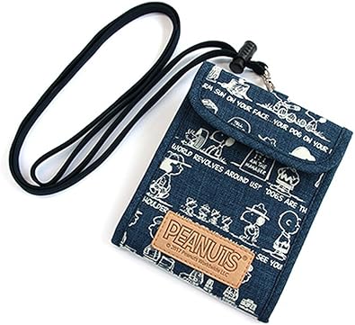Amazon Snoopy スヌーピー ネックウォレット インディゴデニム風