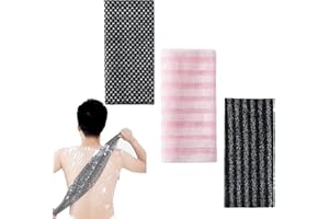 3 Pcs Blissal Exfoliating Shower Towel, Exfoliating Shower Towel, Extra Long Towel, Exfoliating Washcloth Face & Body Scrub