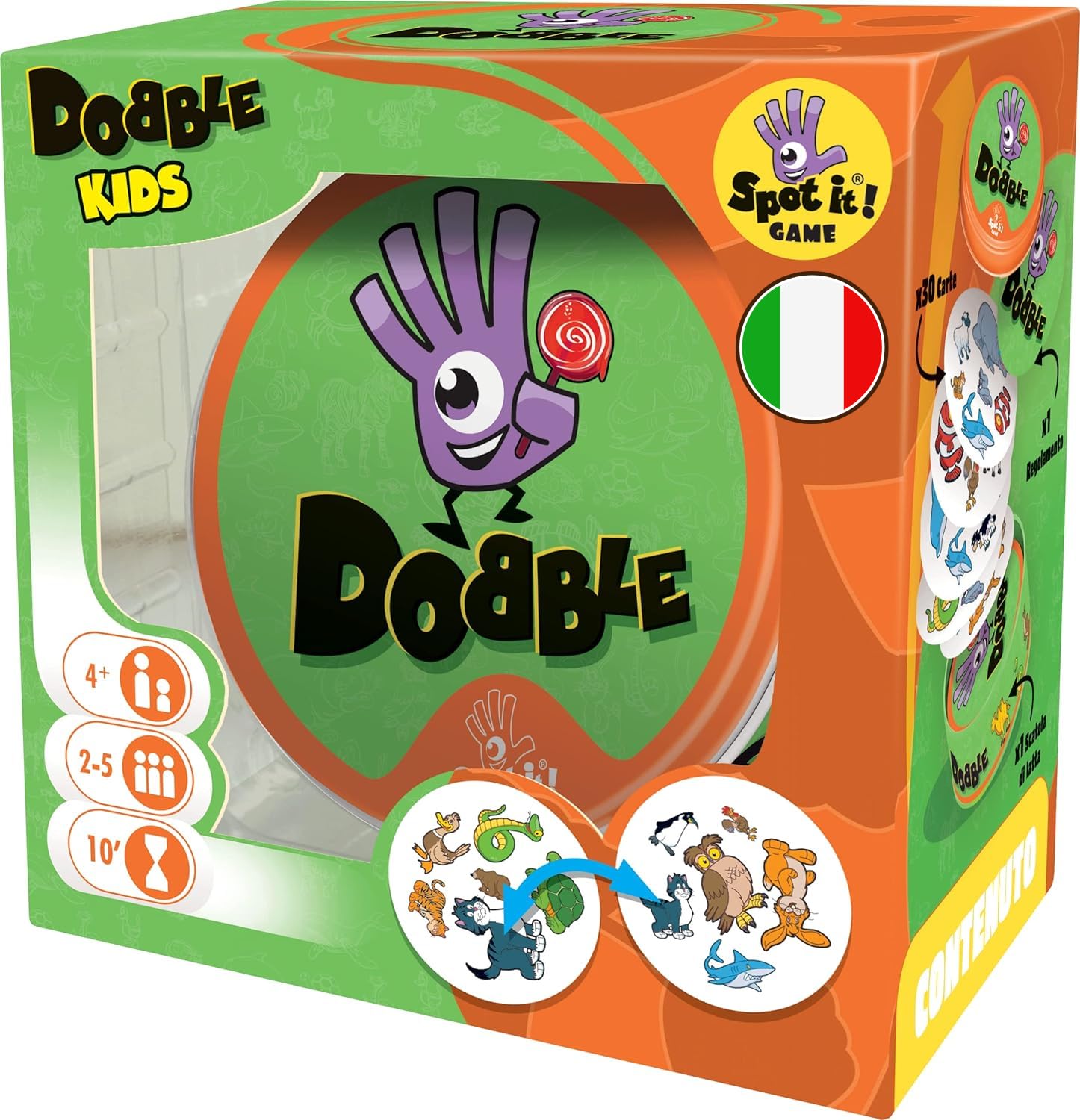 Asmodee- Dobble Kids Colour 8231, (Italian language ) - Italian Language — image 1