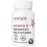 VITA MINE LAB Women's Advanced Multivitamin, Supports Energy, Immune Health & Overall Well-Being, Gluten-Free, Halal, Made in USA - 60 Capsules