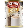 Caffe D'Vita English Toffee Cappuccino Mix - Instant Cappuccino Mix, Gluten Free, No Cholesterol, No Hydrogenated Oils, No Trans Fat, 99% Caffeine Free, Flavored Instant Coffee - 3 Lb Can