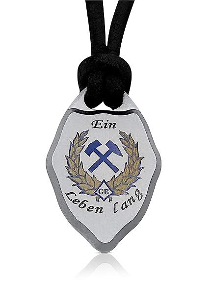 D-Vision-Jewelry - Damen und Herren Kette Damenschmuck Halskette Herrenkette Amulett aus Titan Plate Gelsenkirchen Lederband 