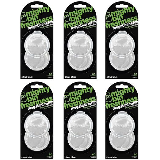 Megabini Wheelie Rubbish Bin Air Freshener Odour Eliminator 12 Pod