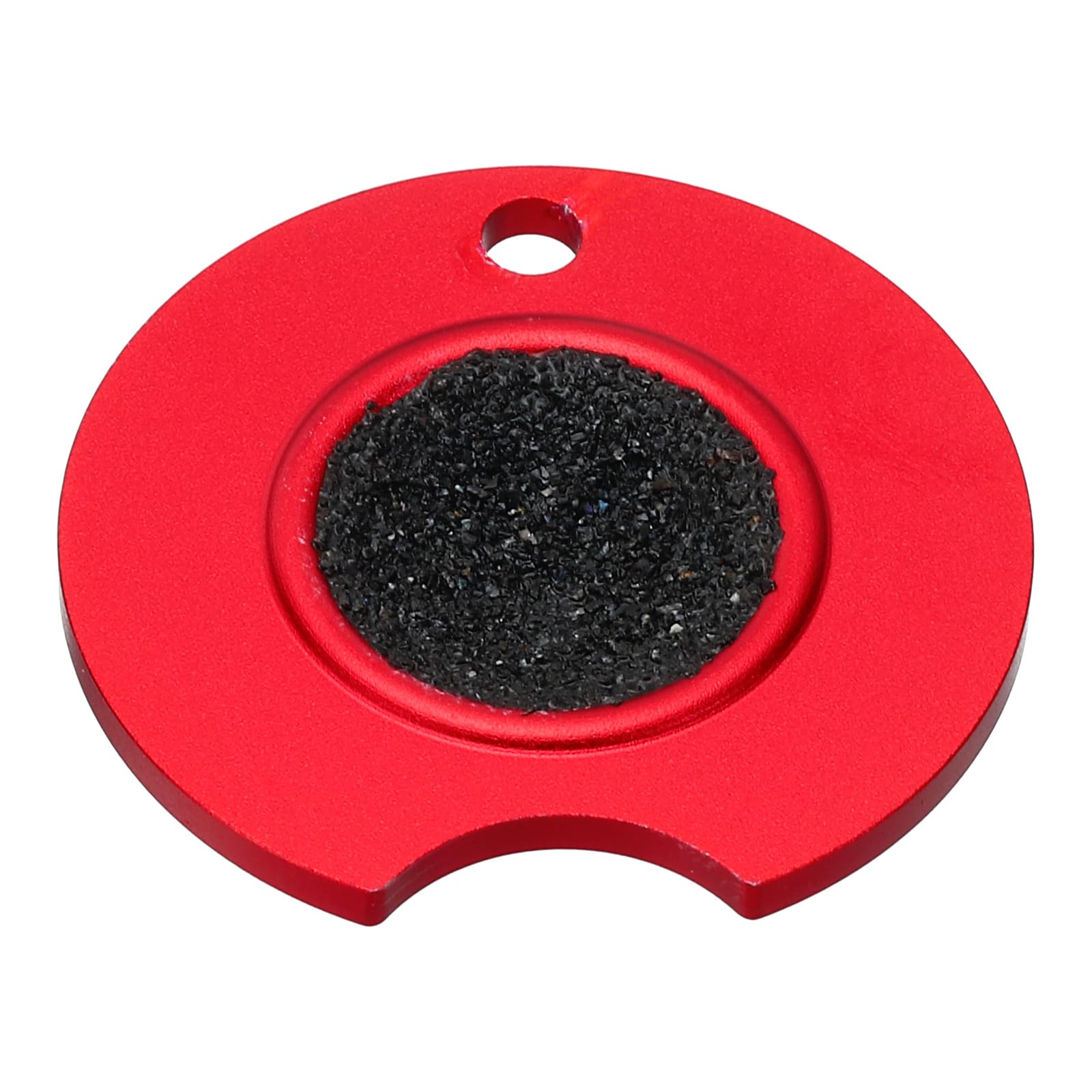 PATIKIL Pool Cue Tip Shaper, Aluminum Alloy Tip Scuffer Sander Tool Dime Radius Billiard Cue Accessories, Red