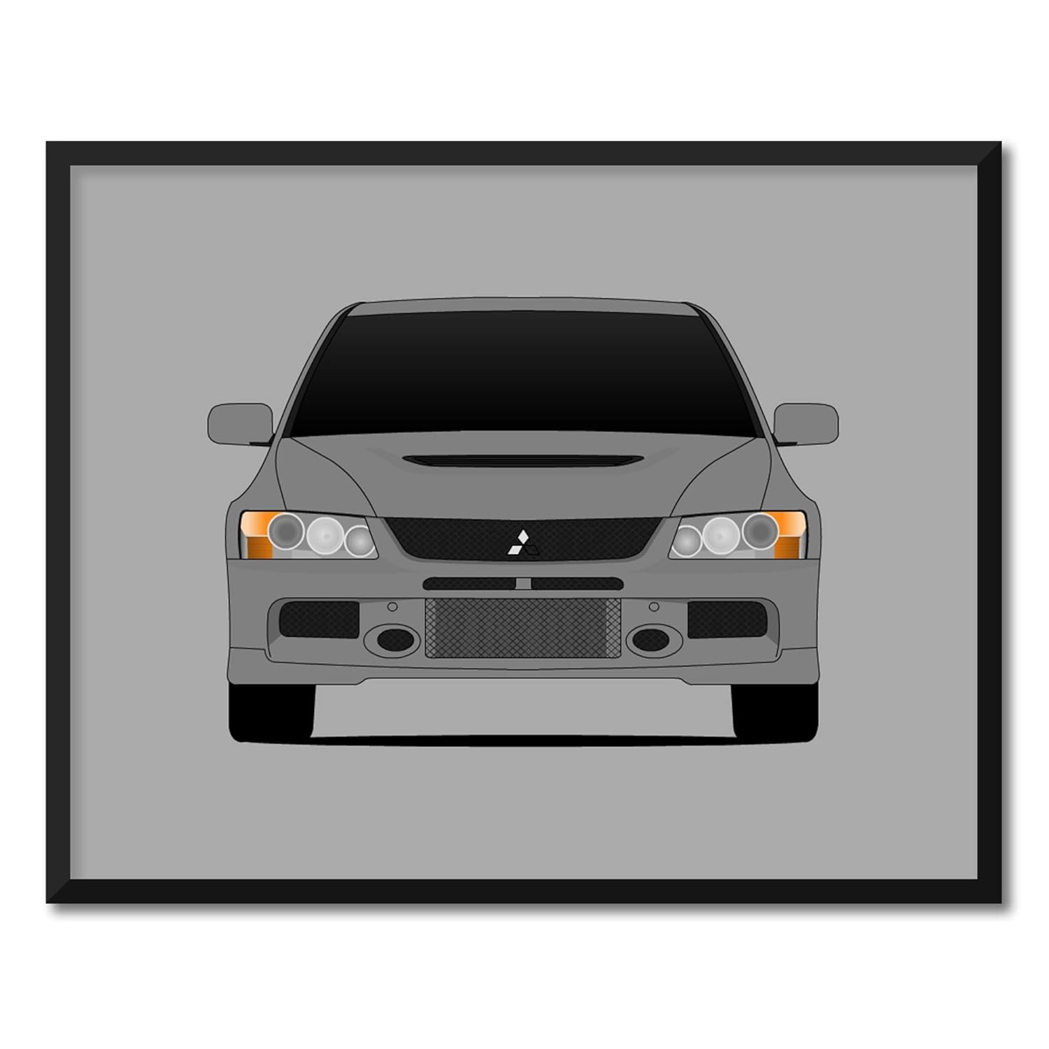 Amazon Com Customizable Color Mitsubishi Lancer Evolution Ix Inspired Poster Print Wall Art Decor Handmade Ct9a Ct9w 4g63 Rs Gt Gsr Mr Gsr Handmade