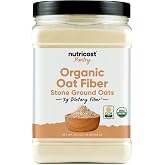 Nutricost Pantry Organic Oat Fiber (1.8 Pounds) Stone Ground Oats | 3 Grams of Dietary Fiber, USDA Organic