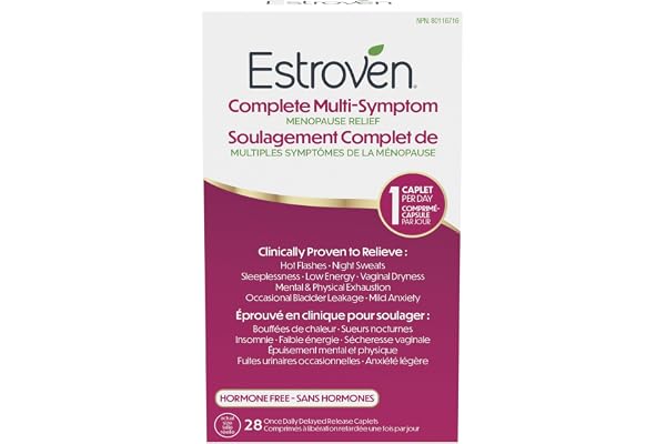 Estroven Complete Multi-Symptom Menopause Supplement for Women, 28 Ct., Clinically Proven Ingredient Provide Menopause Relief