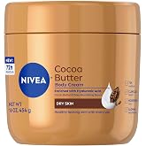 NIVEA Cocoa Butter Body Cream for Dry Skin, 16 OZ | Body Cream with Cocoa Butter, Hyaluronic Acid and Deep Nourishing Serum for Glowing Skin, 72-Hour Moisturizer
