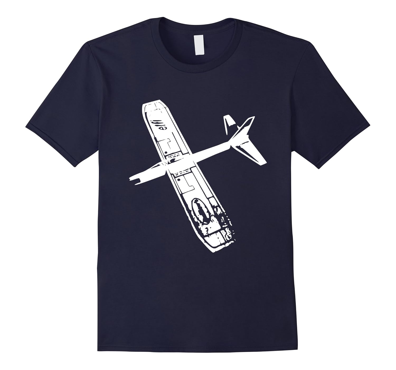 Classic Balsa Wood Glider Airplane Retro T-Shirt-Rose