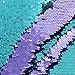 Basumee Sequin Pillow with Insert, 16x16 in Magic Reversible Sequins Cushion for Home Décor (Aqua and Light Purple)