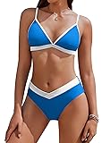 AI'MAGE Womens Sexy Triangle Bikini Set High Cut
