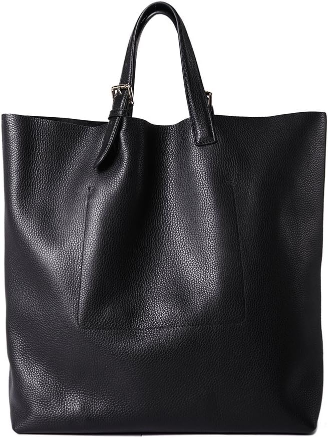 Borsa donna a sacco morbida in pelle con tracolla DUDU Nero Amazon.it