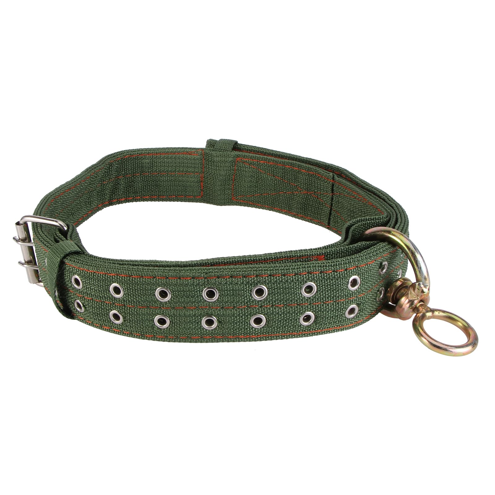 Holibanna Thickened Wear-Resistant Cattle Neck Collar 49.21 Inch Canvas Livestock Traction Strap with Explosion-Proof Buckle for Farm Handling and Feeding