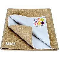 Beybee Quick Dry Baby Bed Protector Waterproof Sheet - Large (Beige)