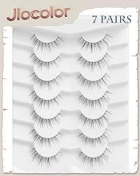False Eyelashes Natural Look,Wispy C Curl