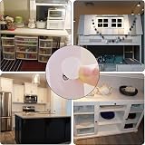 Siqian White Furniture Stickers Self-Adhesive Screw Hole Covers 54pcs 21mm view 5