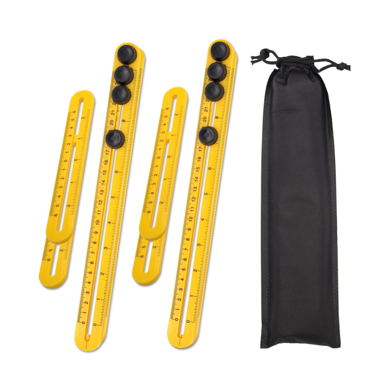 Rraycom Multi Angle Measurement Tool, 2 Pack Angleizer Template Tool Flooring Template Measure Ruler and Layout Tools for Handymen, Builders, Craftsmen and DIY