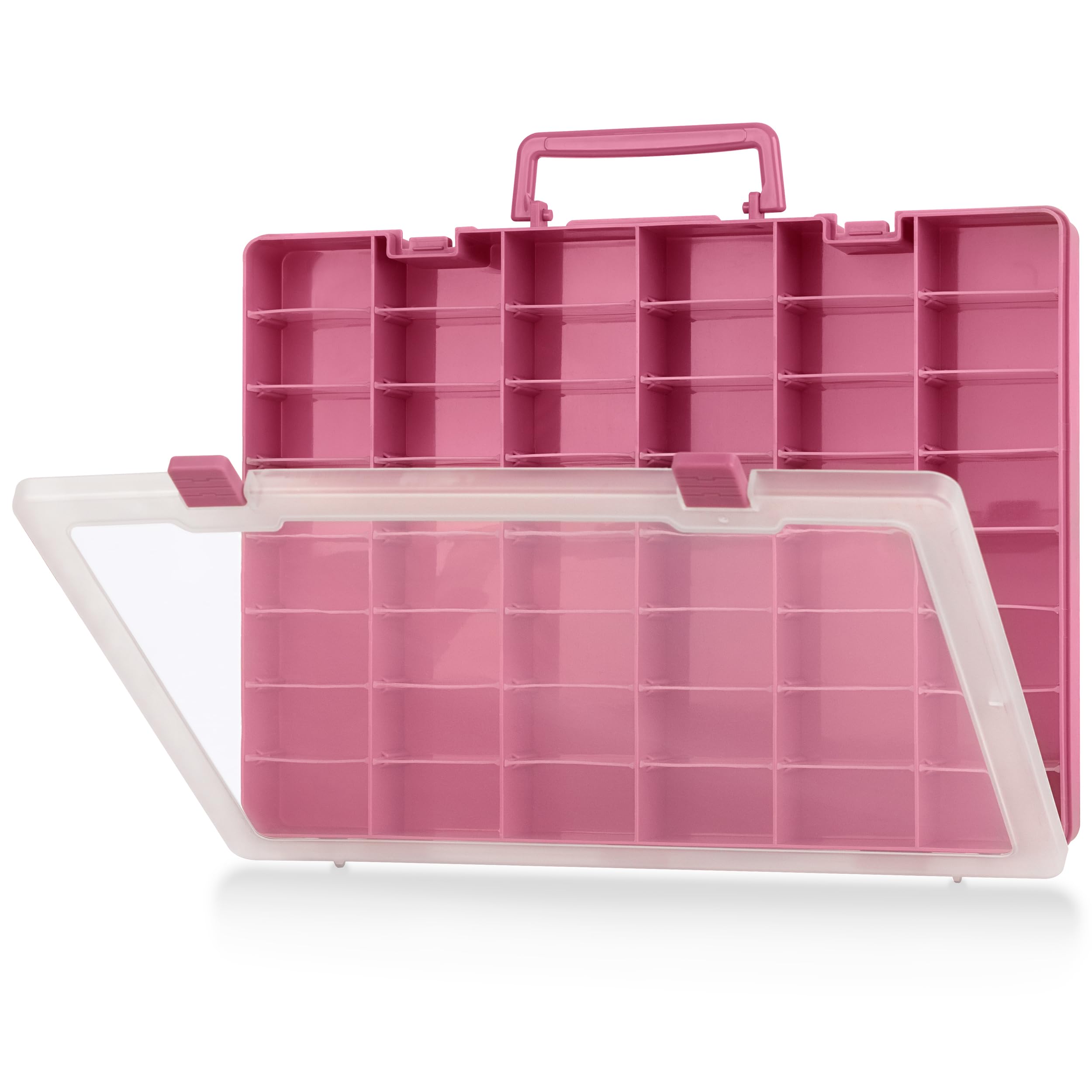 MYMOON HOME Plastic Toy Storage Case Compatible with Mini Brands Collector Toys, Miniverse, Shopkins, Real Littles, and LOL Surprise Series