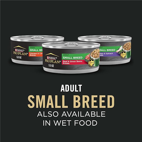 PURINA PRO PLAN SMALL BREED DRY DOG FOOD, SHREDDED BLEND BEEF AND RICE FORMULA WITH GUARANTEED LIVE PROBIOTICS – 6 LB. BAG
