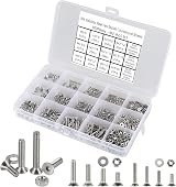 FandWay 900Pcs M2 M2.5 M3 Countersunk Bolts Nuts Set 304 Stainless Steel DIN view 8