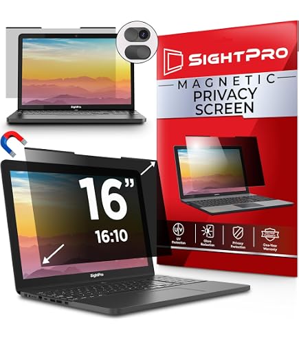 3M Privacy Filter for 12.1 Widescreen Laptop, 16:10, Nero