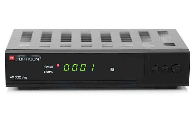 Opticum HD X300 plus HDTV-Satellitenreceiver (Full HD 1080p, HDMI, USB, S/PDIF CoXial, Scart) - Schwarz