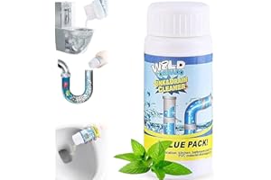 BRYANTURE Acssart Drain Cleaner, Acssart Sink and Drain Cleaner, Acssart Foam Cleaner, Wild Drain Cleaner, Sink Drain Cleaner Fast Powerful Pipeline Dredging Agent for Bathroom Kitchen Toilet Pipe (1 Set)