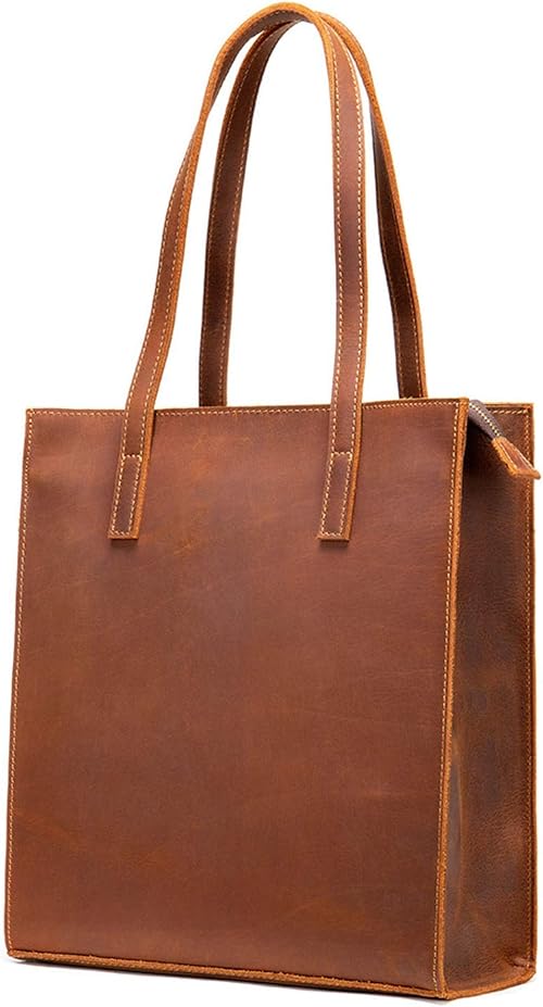 Amazon 伝説の革職人 レザートートバッグ ビジネスバッグ メンズ 本革 縦 シンプル 2way Brown Regular Nice Selection トートバッグ