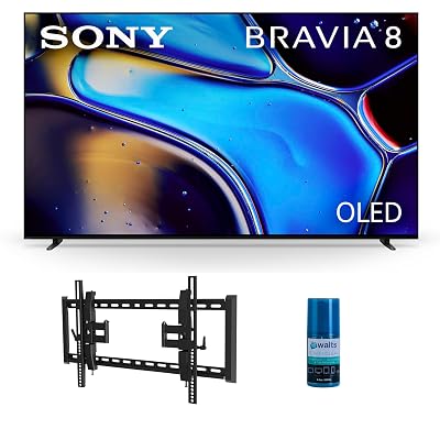 Sony K55XR80 55 Inch IMAX Enhanced Bravia OLED 4K HDR Google TV with a Walts TV TILT-EXTENSION-37-90 Tilt Mount for 37"-90" Compatible TVs and Walts HDTV Screen Cleaner Kit (2024)