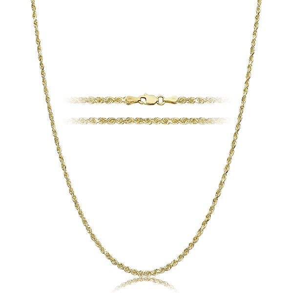 林*子様 10K GOLD NECLACE 46cm 2mm 14k Yellow Gold 2.8mm Link Chain Necklace 18
