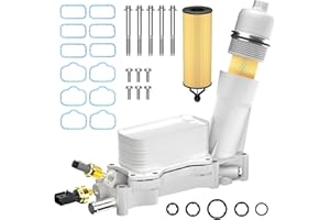 FILTERUP 926-959 Improved Full Aluminum Engine Oil Filter Housing Kit with Oil Cooler Sensors & Gaskets Compatible with 2011-2016 Chrysler 200 300, Dodge Charger Avenger, Jeep Wrangler, Ram ProMaster 3.6L V6