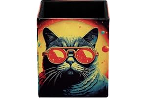 KikandKo Leather Pen Hold Pencil Holder for Desk, Pencil Cup Holder Desk Stationery Office Supplies Organizer for Office Home