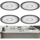 4 Pack 2472-826 Oval Spa Pillow for Jacuzzi J-300 Series Hottub 2007-2013 | Insert with Back Mount Replacement for J300 Hot Tub Headrest Pillow