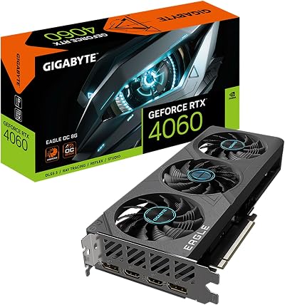 Gigabyte GeForce RTX 4060 Eagle OC 8G GDDR6 WINDFORCE Graphics Card
