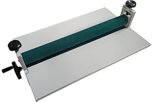 HayWHNKN Manual Cold Roll Laminator Machine Desktop Cold Laminating Machine with Foldable Working Table and Adjustable Pressu