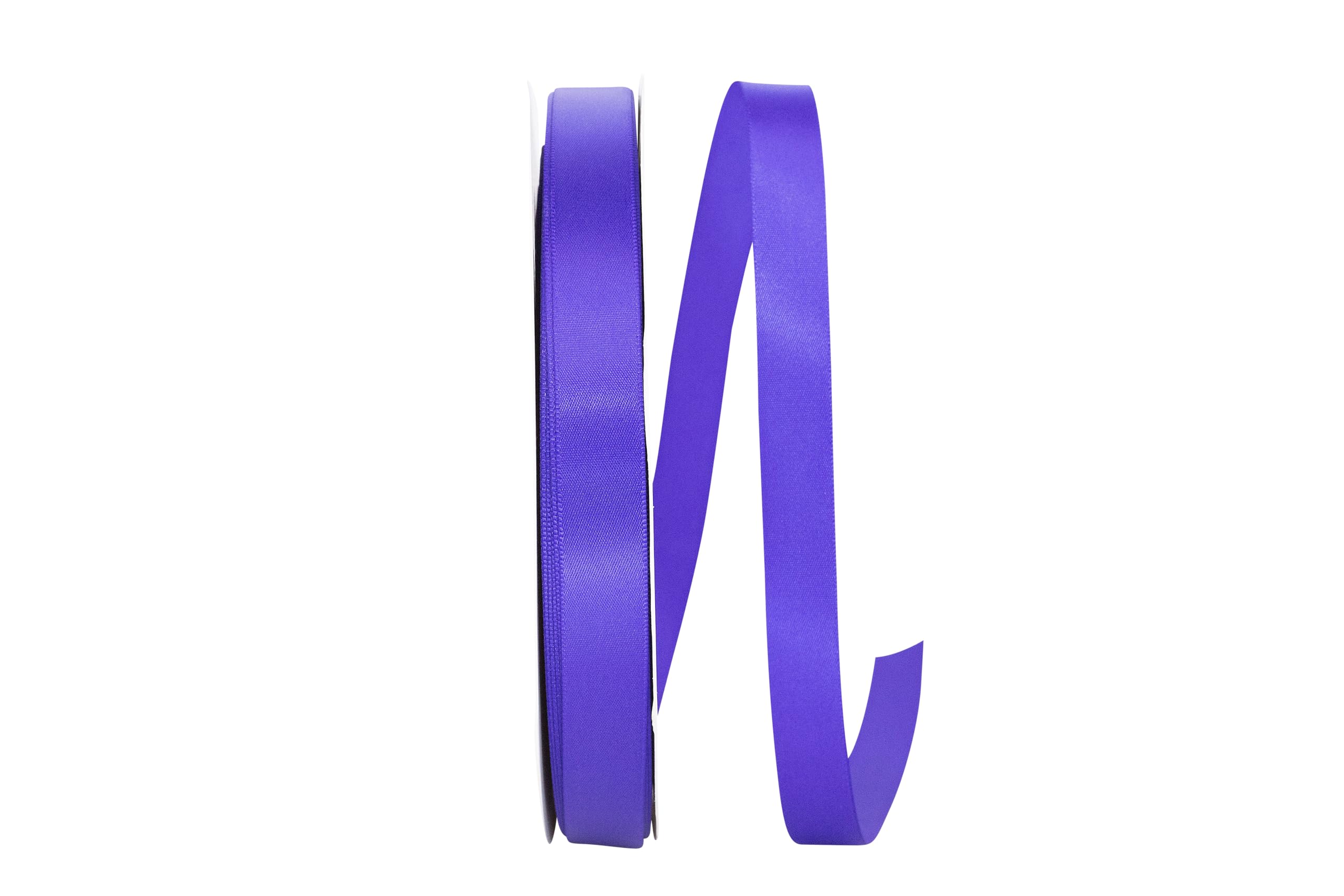 Reliant Ribbon 4950-286-03C Double Face Satin - Dfs Band, Purple (Purple Haze), 5/8 Inch x 100 Yards