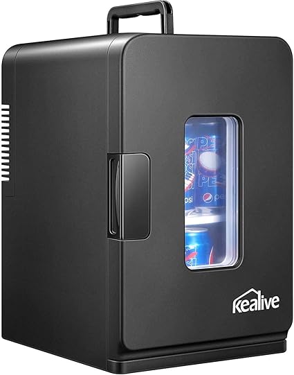 mini nevera de 15 litros ac dc portatil belleza refrigerador kealive mini refrigerador termoelectrico electrico y calentador para cuidado de la piel