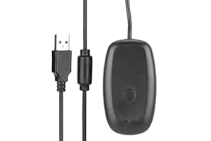 Yunir Wireless USB Gaming Receiver Adapter, Desktop PC Laptop Gaming Adapter for Wins PC,Compatible with 360 Controller