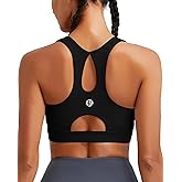 RUNNING GIRL Sports Bras for Women High Support,Racerback Molded Cup Sports Bra with Sewn in Pads Workout Running Bra