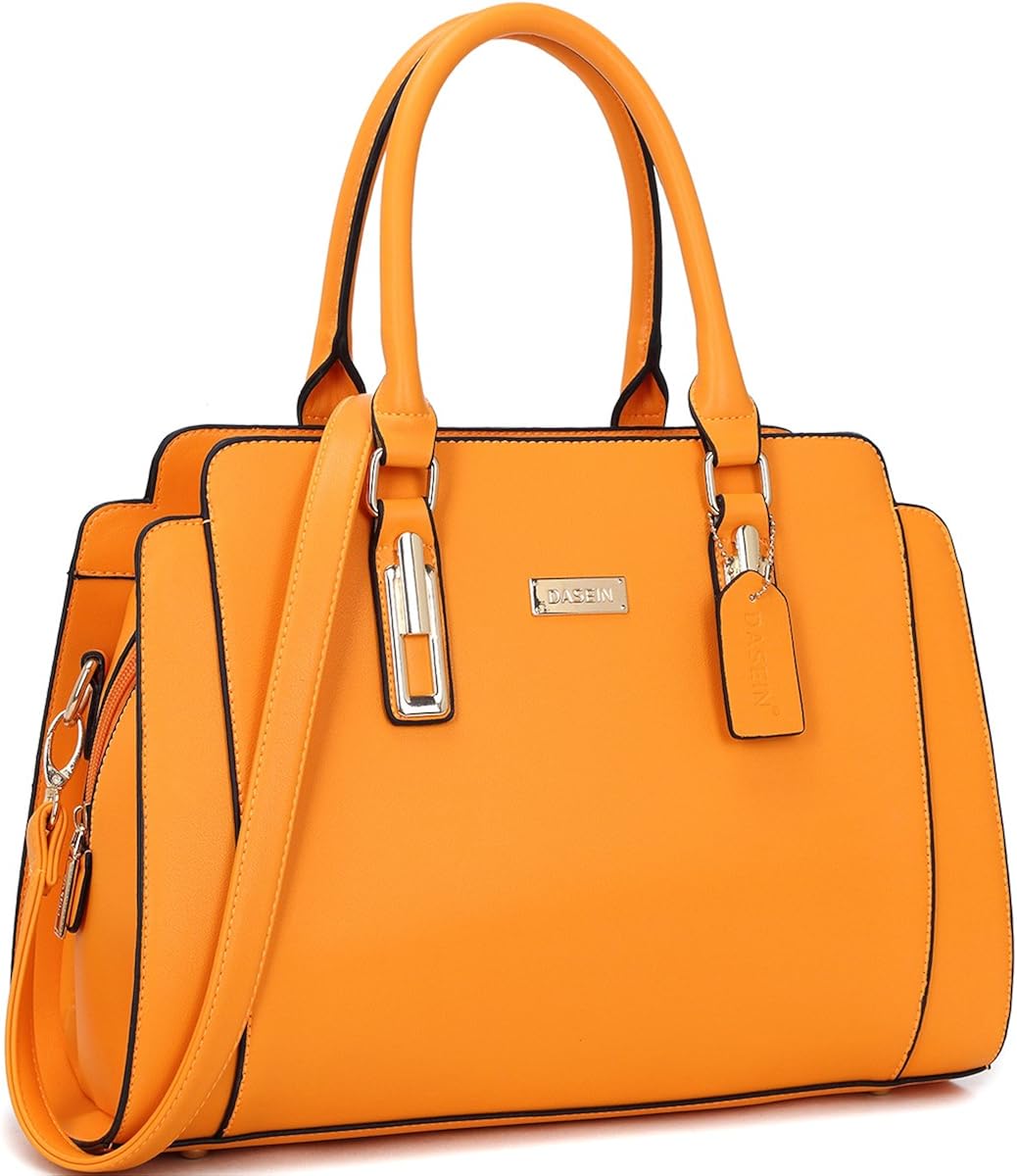 Dasein Women Satchel Handbags Purse Shoulder Bag Work Bag With Removable Shoulder