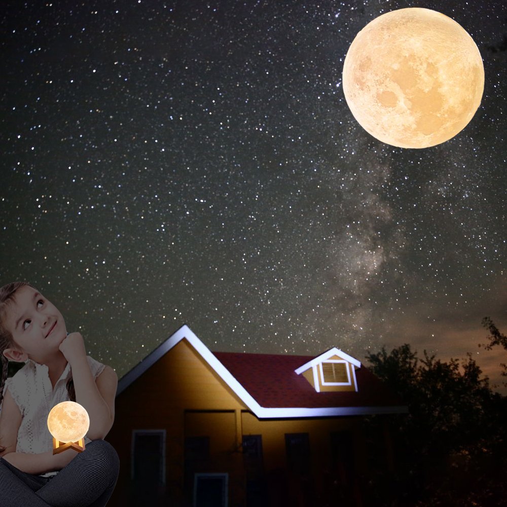LED Moon Night Light, denshine 3.1\