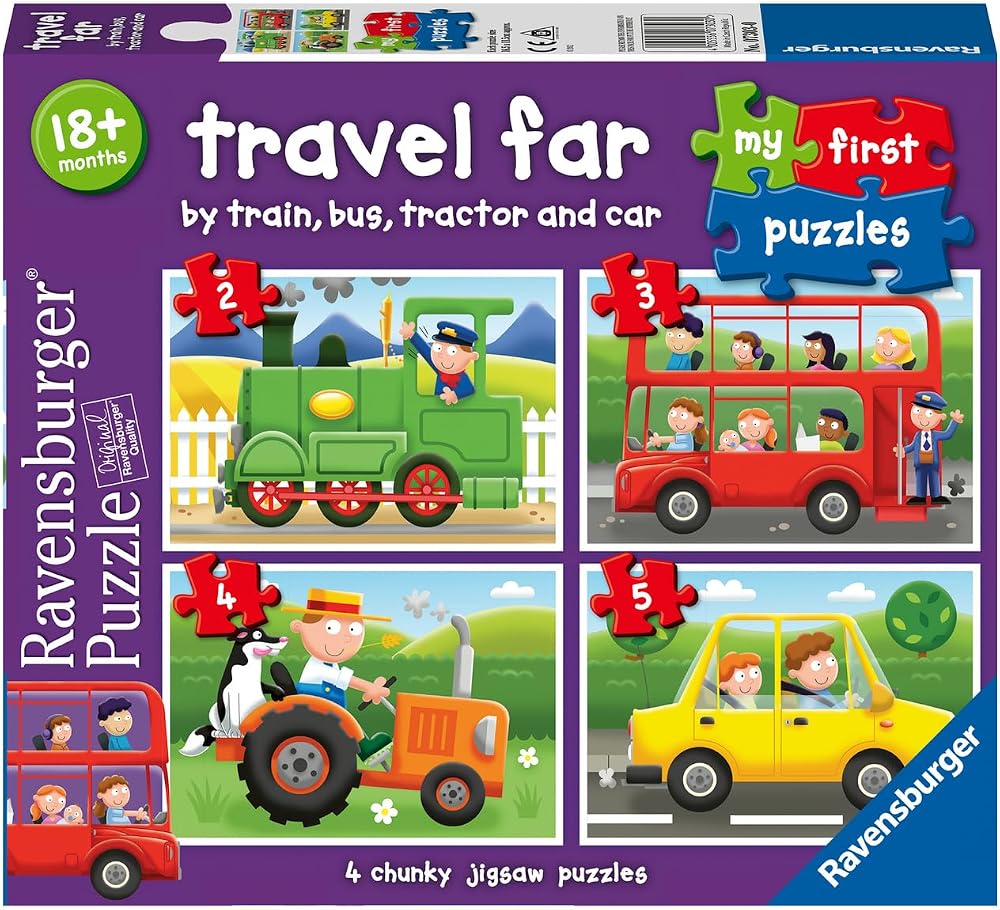 Ravensburger Travel Far My First Jigsaw Puzzles 2 3 4 5 Pieces 18 Months