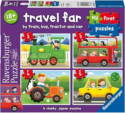 Ravensburger Travel Far My First Jigsaw Puzzles 2 3 4 5 Pieces 18 Months