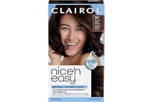 Clairol Nice'n Easy Permanent Hair Dye, 5C Medium Cool Brown Hair Color, Pack of 1 - Packaging May Vary