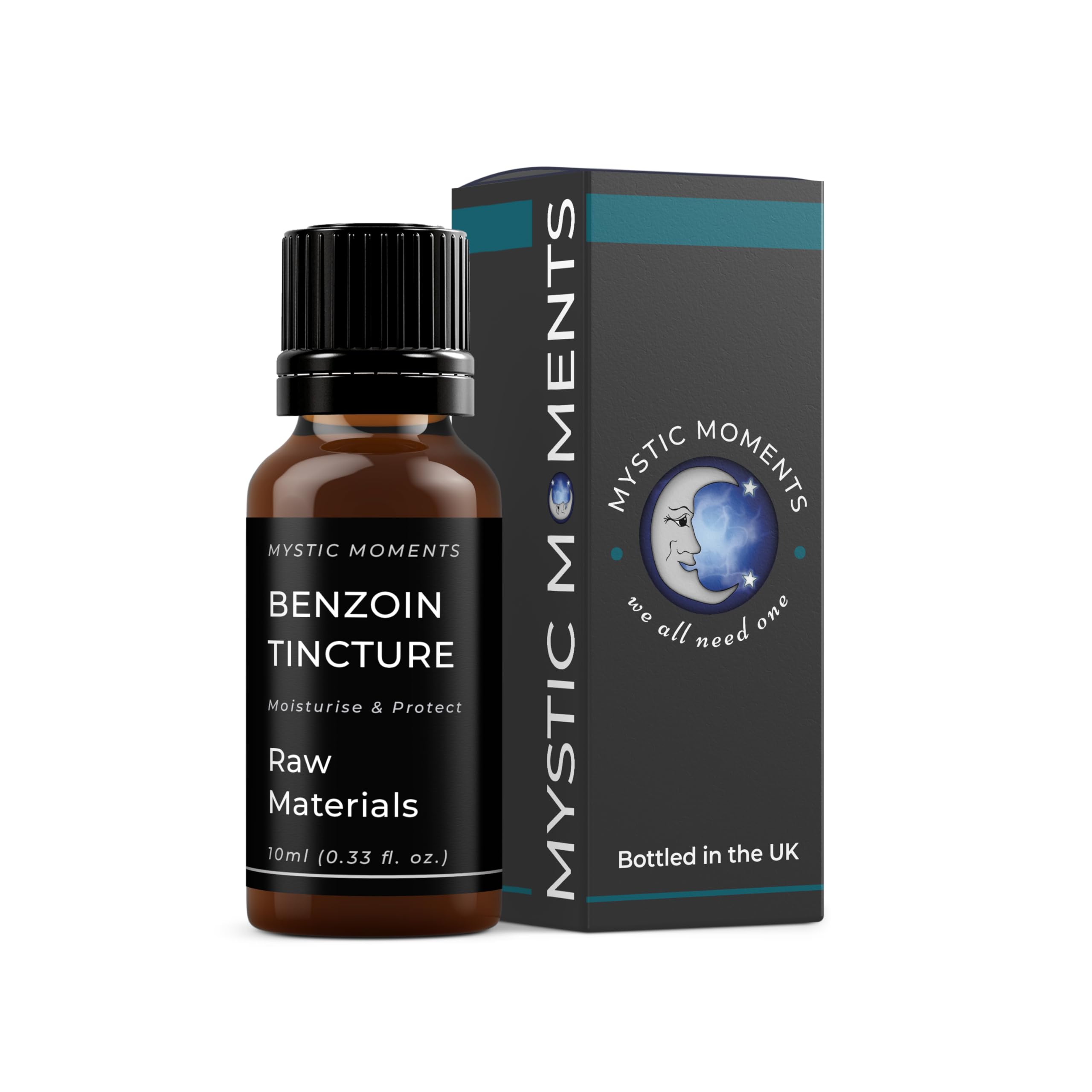 Mystic Moments | Benzoin Tincture | Traditional Herbal Extract | Alcohol-Based with Benzoin Crystals | Natural Protective Resin Tincture | Aromatic Botanical Liquid | 10ml